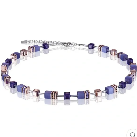 Coeur de Lion Purple & Gold necklace - Picture 2 of 6